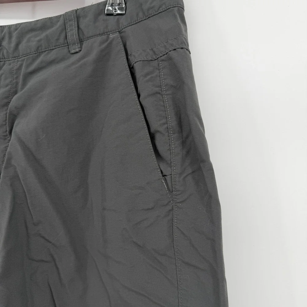 The North Face Hiking Shorts Mens 33 Gray Technical Cargo Utility Stretch Trail